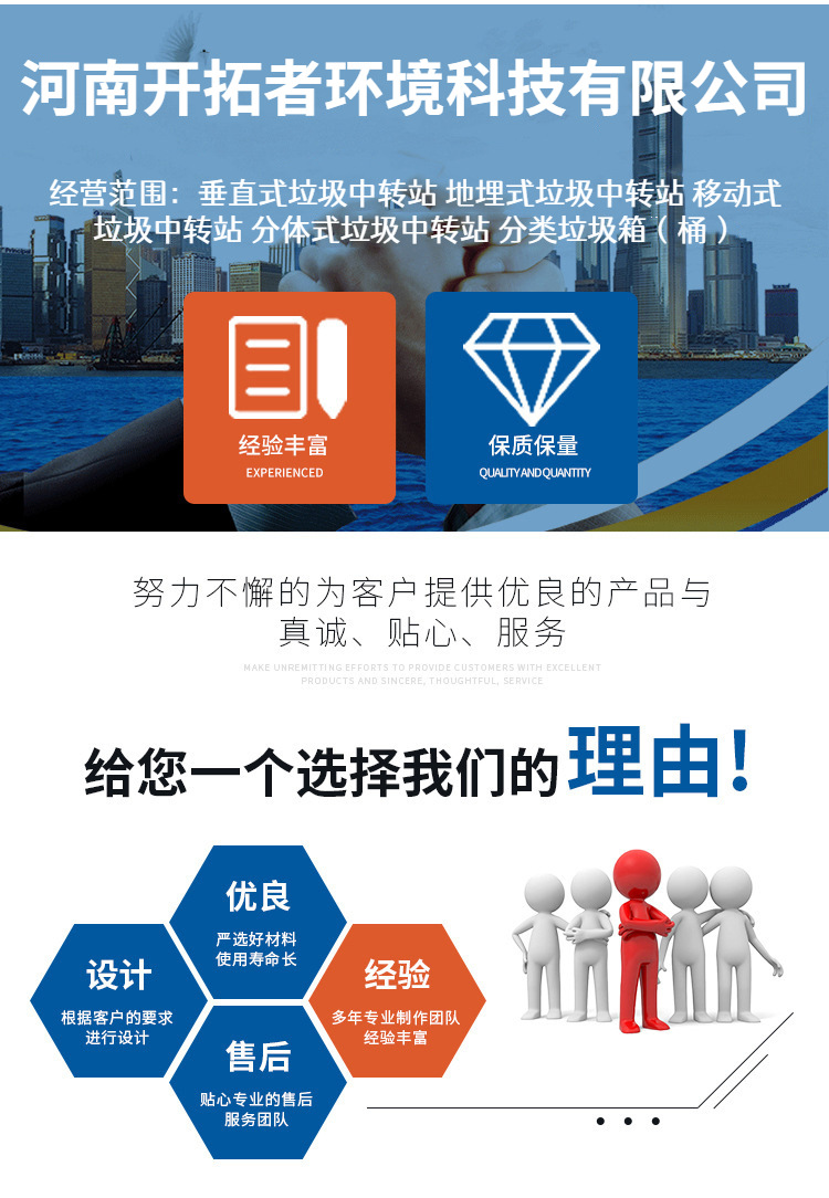欢迎山东东营客户咨询垂直垃圾转运站压缩设备 立式垃圾中转站