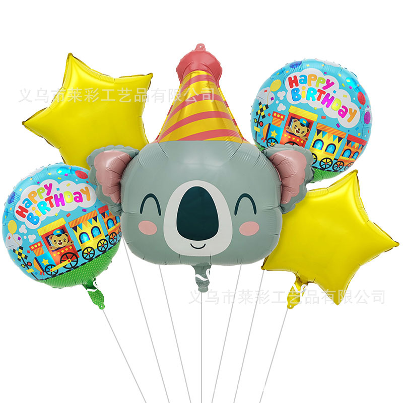 生日帽考拉五件套