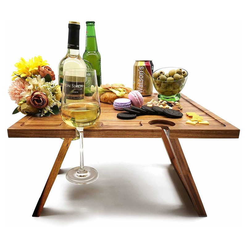 Outdoor Wine Table 户外沙滩插地酒桌酒架郊