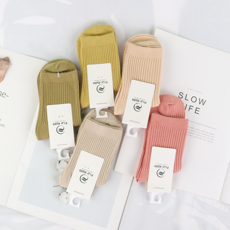 双针高腰厚棉女袜 (5)