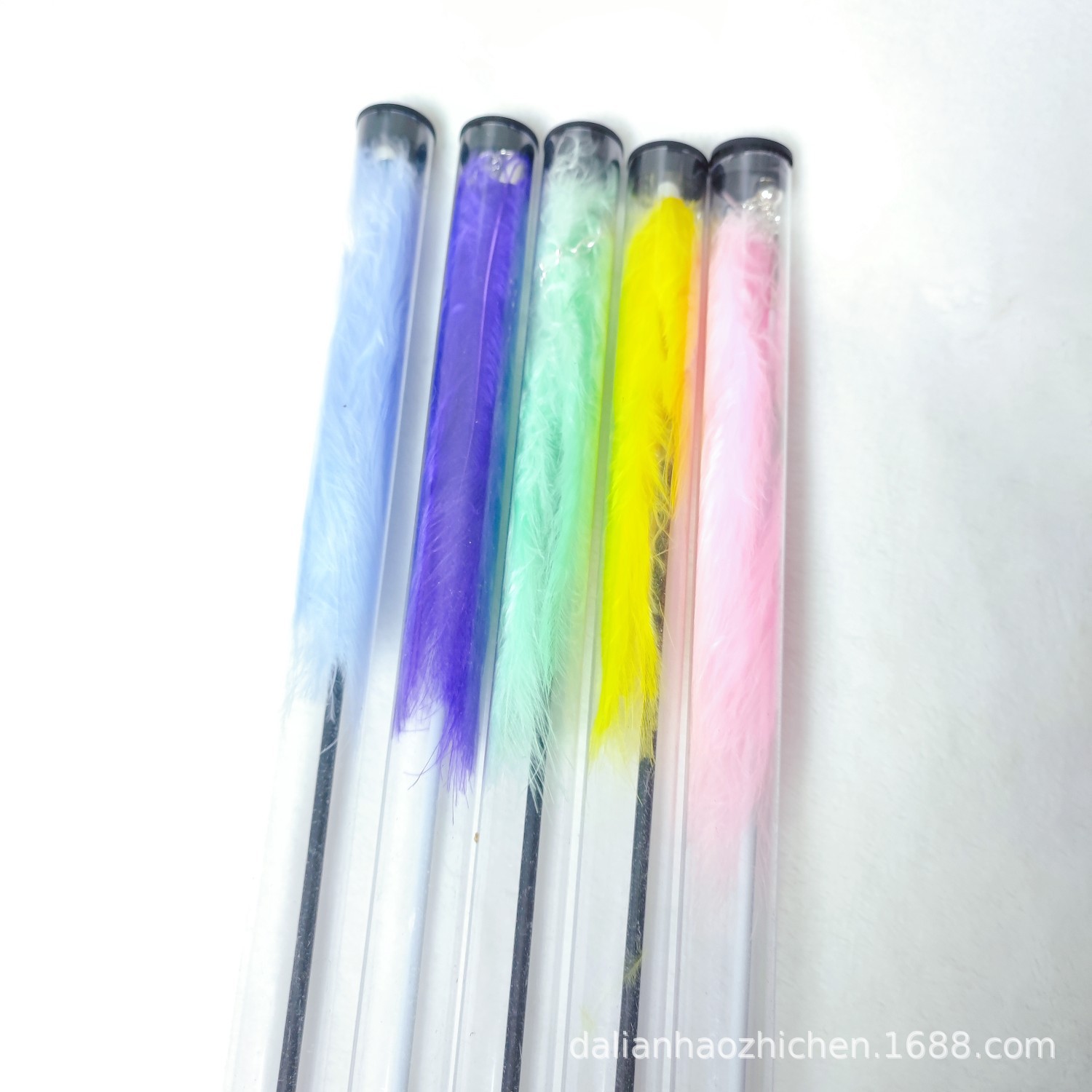 1号，2号：陶瓷手柄，伸缩款逗猫棒。