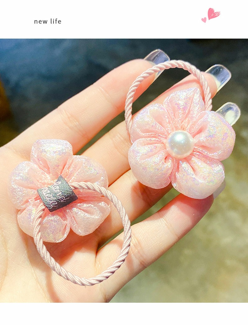 清新花朵皮筋