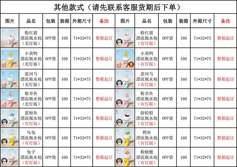 漂流瓶水枪