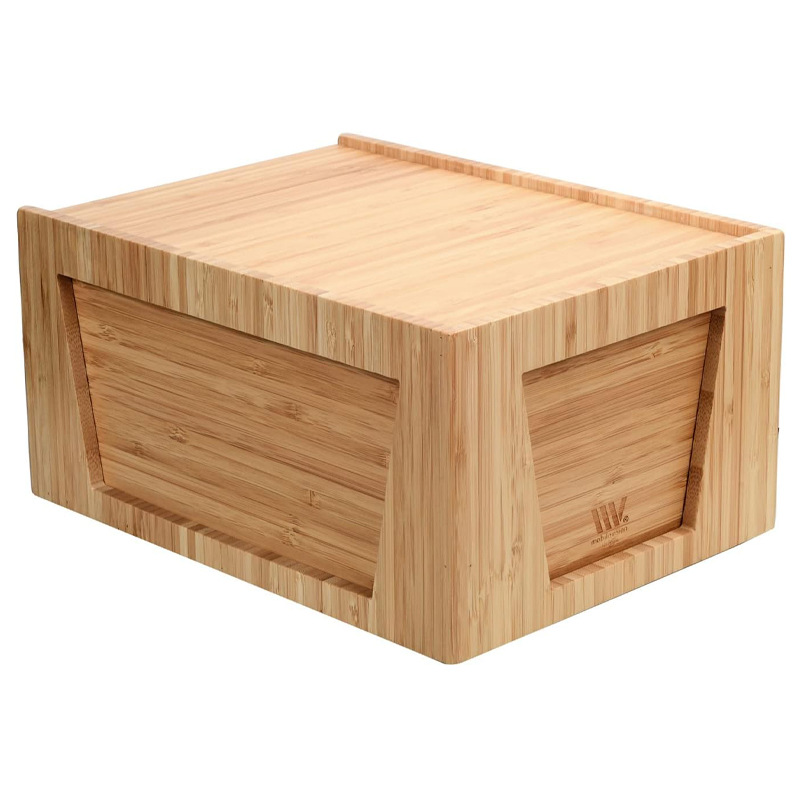 竹木抽拉式收纳盒厨房桌面竹木土豆洋葱整理盒木质咖啡胶囊收纳盒