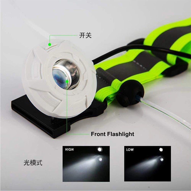 LED防水充电跑步安全背心警示自行车流星跑步灯