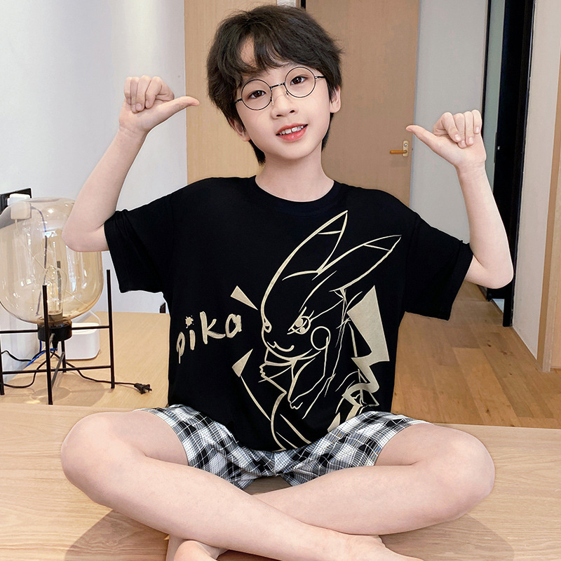 复制_儿童睡衣男童夏季纯棉双短薄款套装小男孩中.jpeg