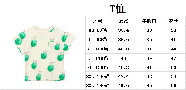 T恤尺寸