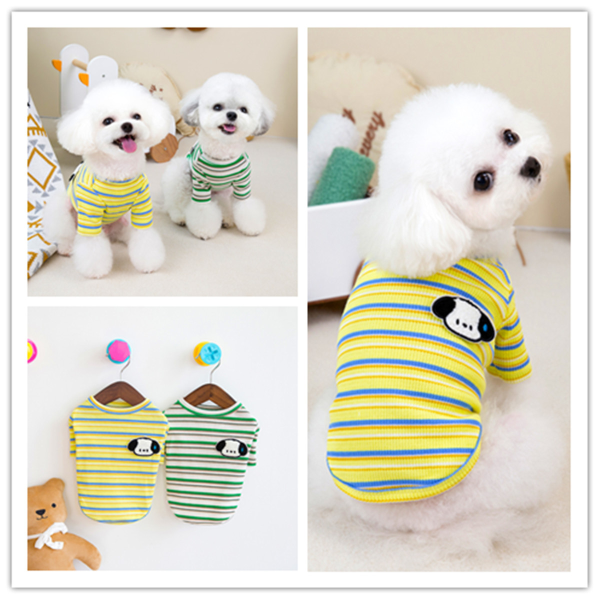 24卡通条纹T恤-11元打折