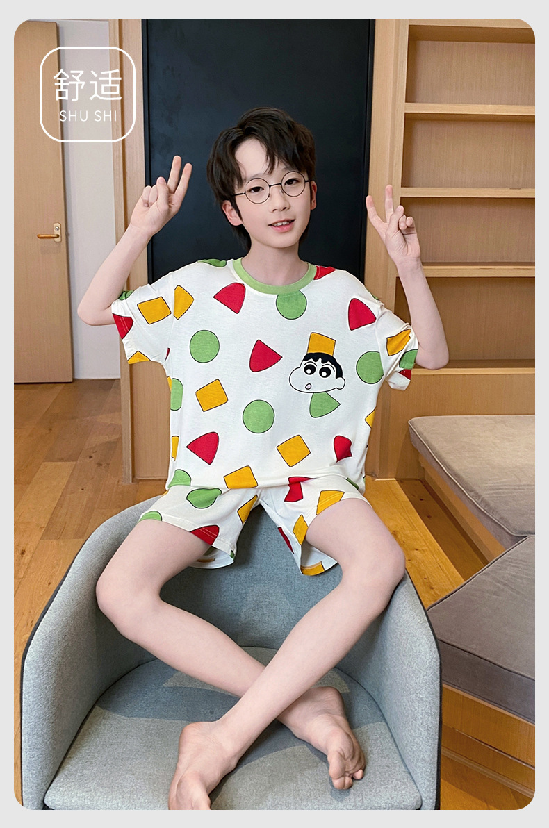 复制_莫代尔男童睡衣夏季儿童薄款哪吒短袖短裤套.jpg