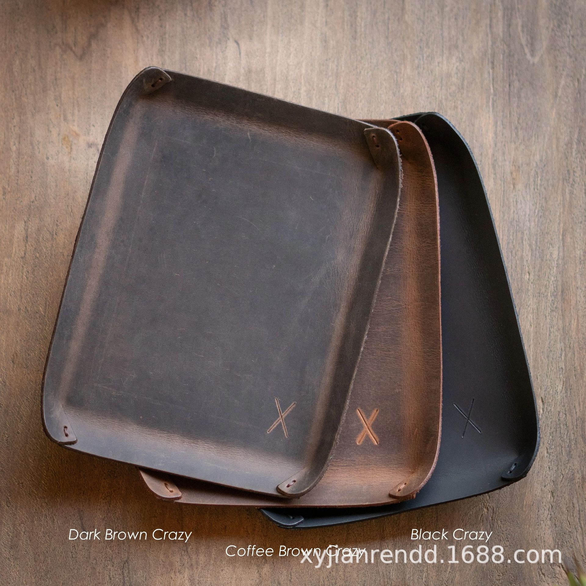 皮革托盘，手工皮革托盘，简约托盘，简约皮革托盘，皮革收纳盒，