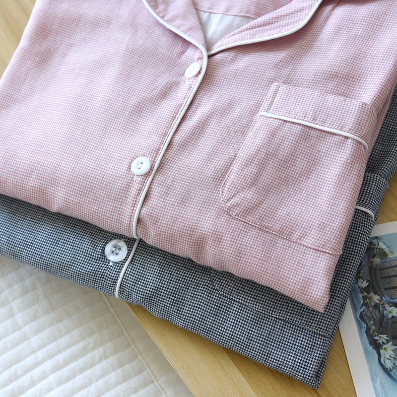 小格子纱布套装