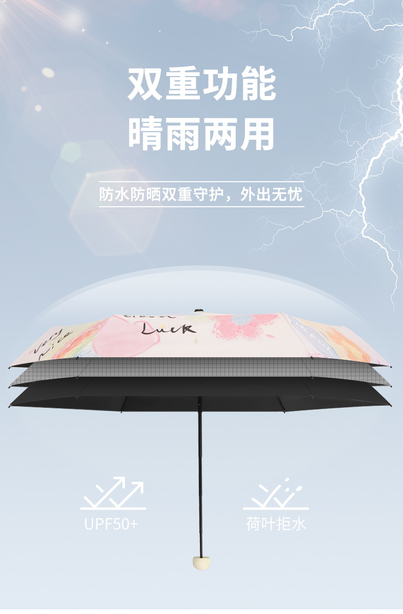 何圆圆-五折卡通风格伞_08