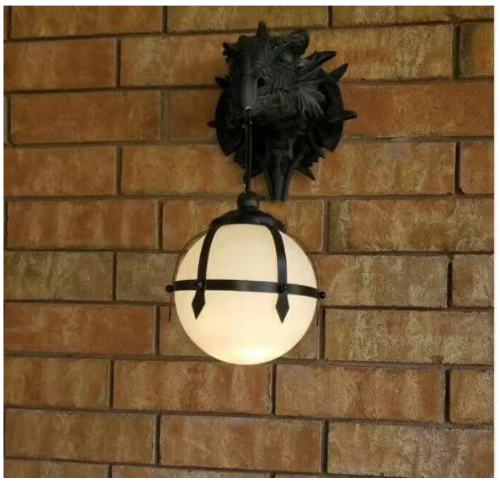 树脂恐龙头带灯