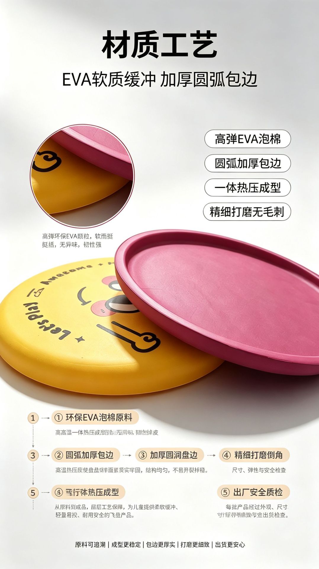 "跨境儿童软飞盘可回旋镖飞碟亲子互动游戏户外玩具幼儿园安全运动