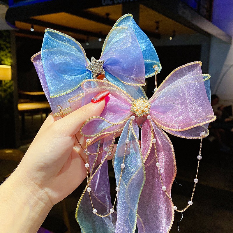 编发蝴蝶结发夹
