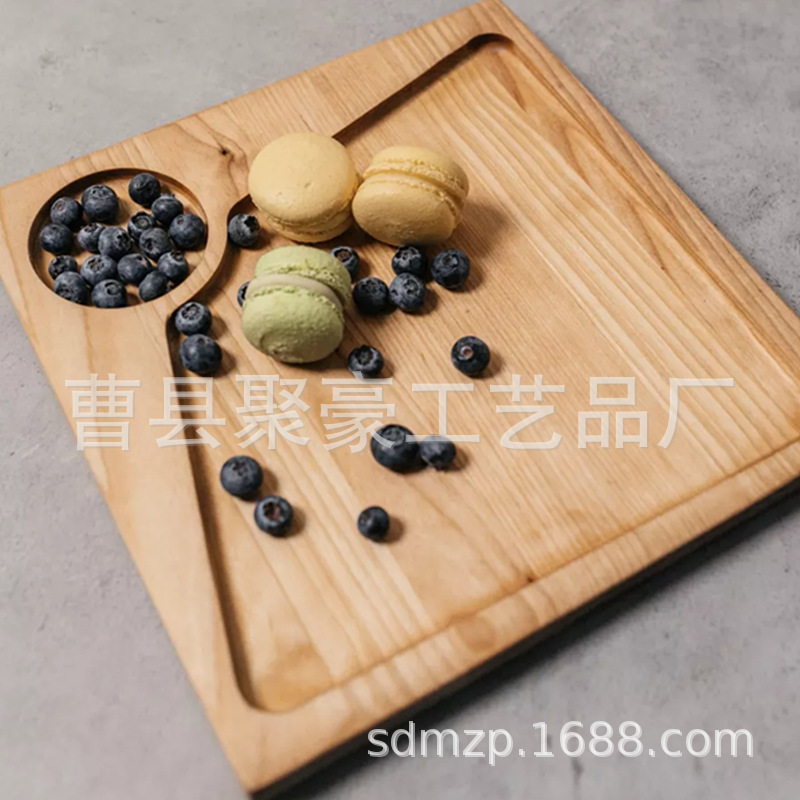 木质创意托盘橡木砧板寿司盘薯条炸鸡木盘实木披萨奶酪托盘批发