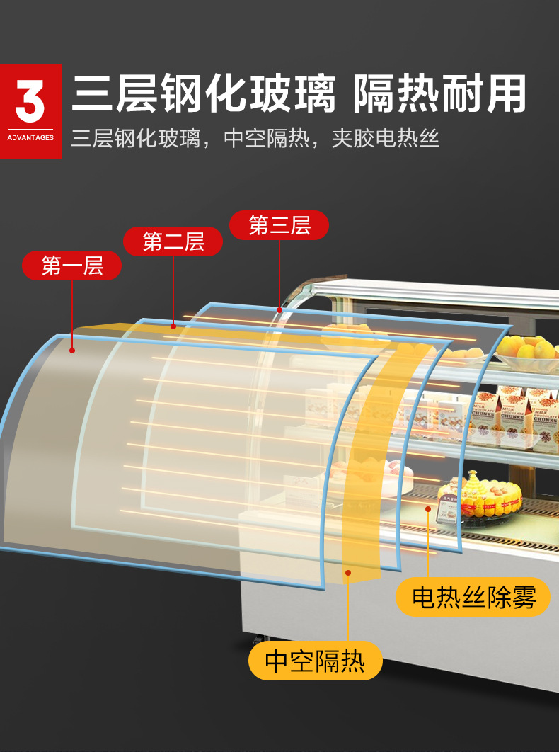 风冷冷藏保鲜柜