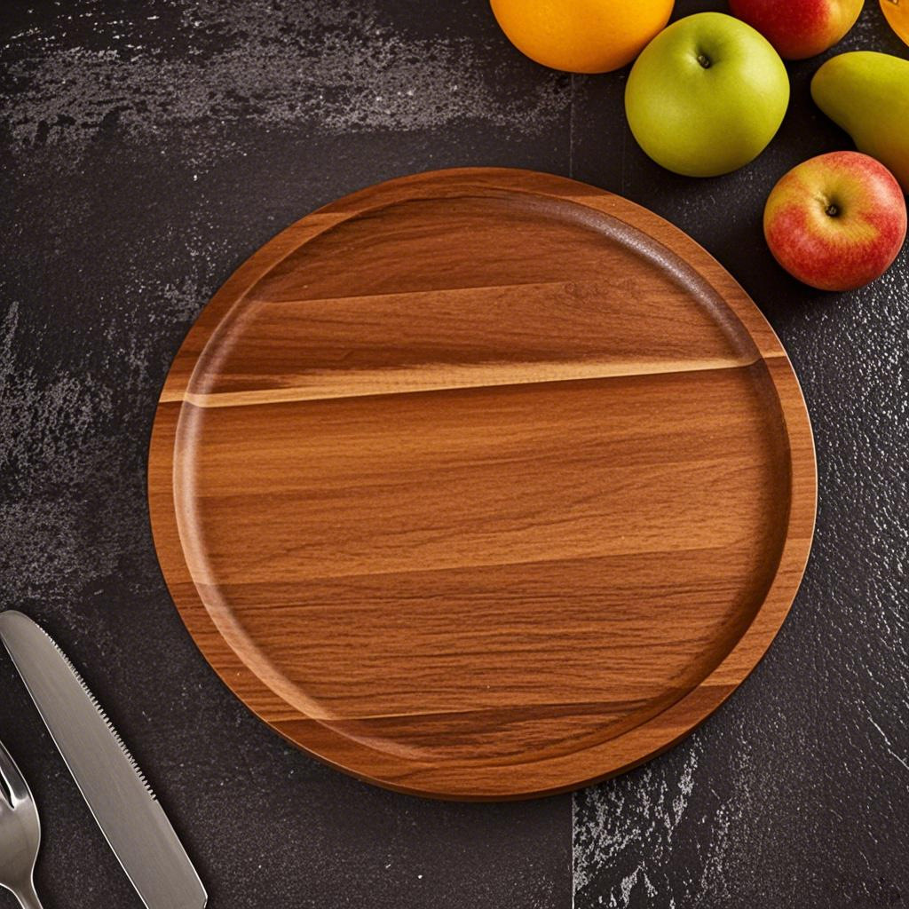 圆形托盘背景添加