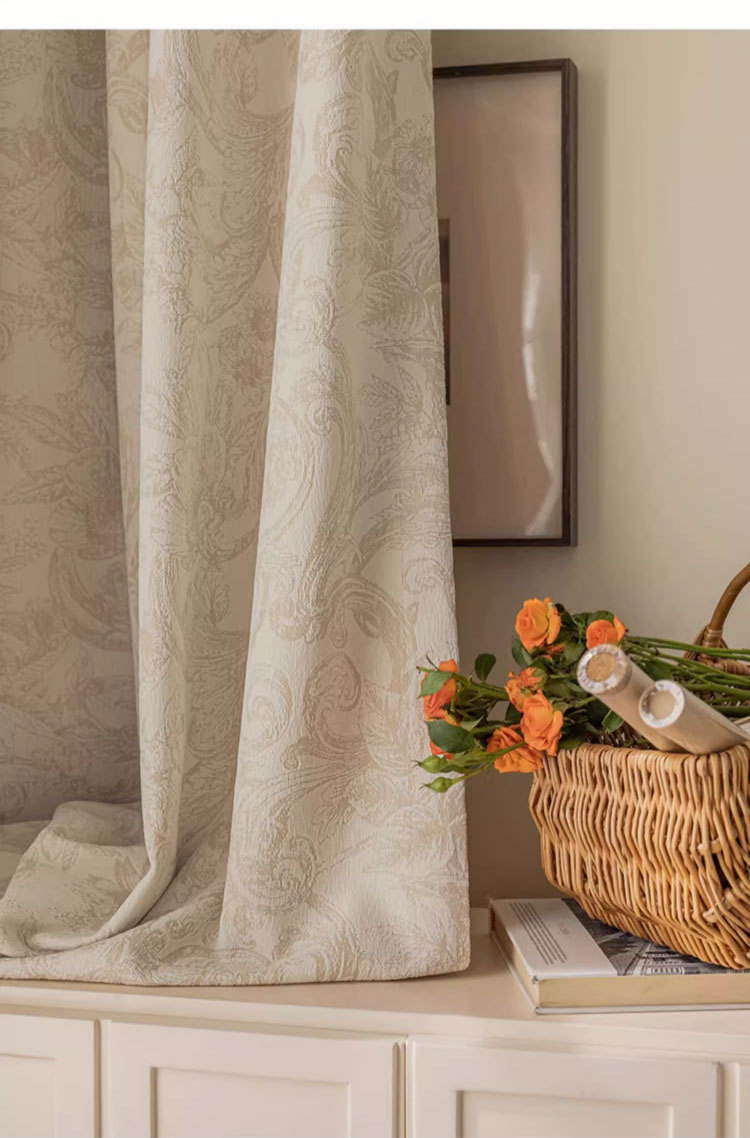 浪漫法式雪尼尔提花窗帘_08
