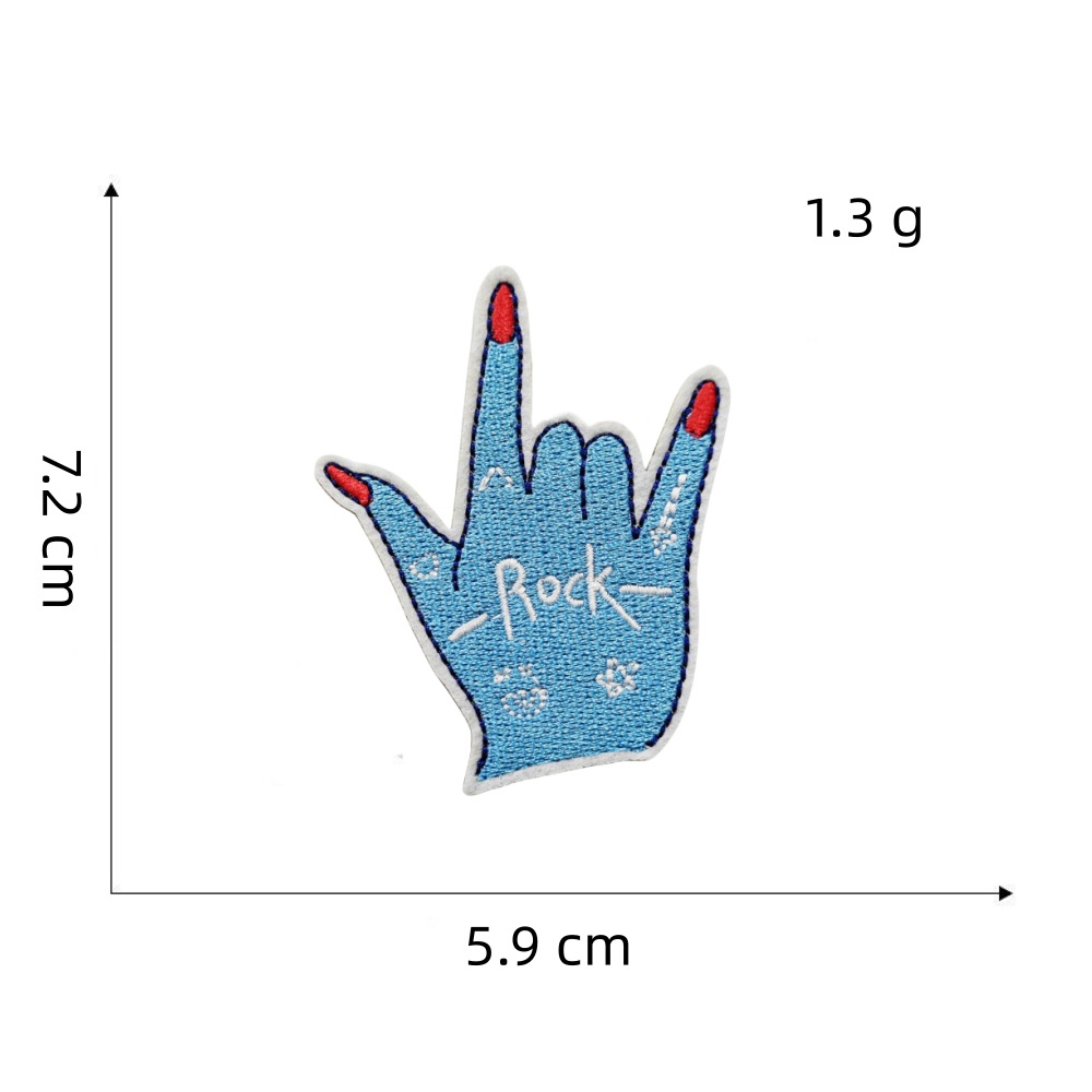 蓝色系列布贴9#