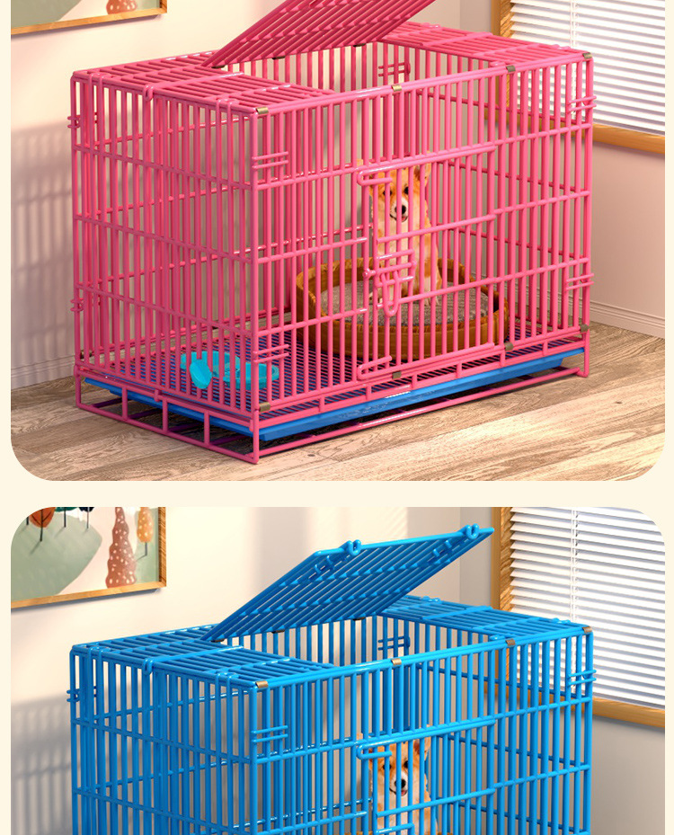 折叠猫狗通用笼_19