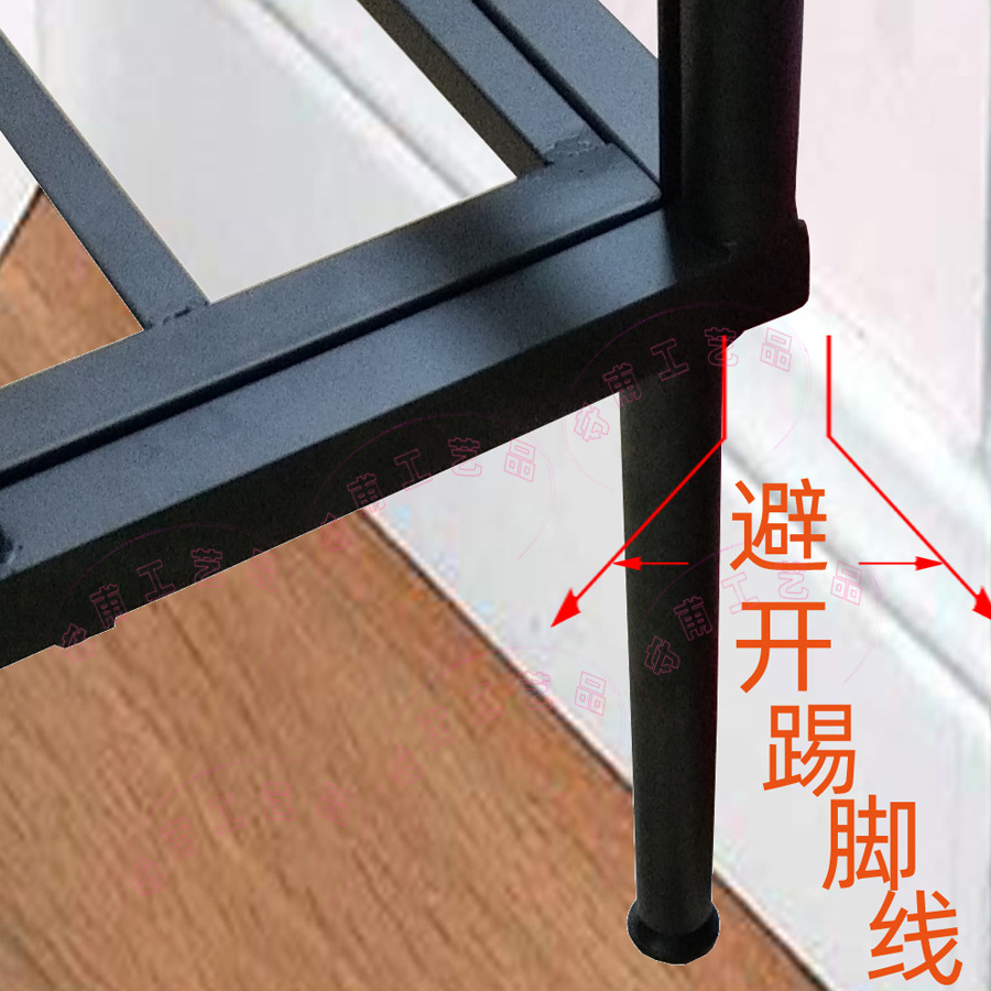 推拉式铁艺沙发床架  伸缩拉出双人床 避开墙角踢脚线