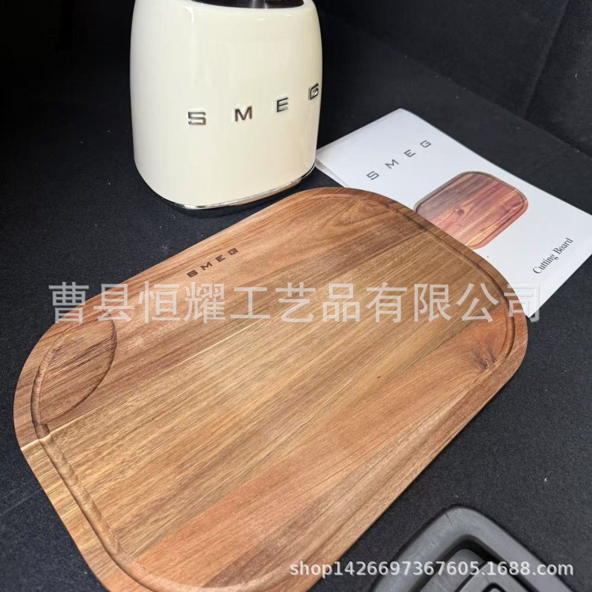 意大利SMEG斯麦格相思木砧板家用切菜板案板厨房熟食盘小吃水