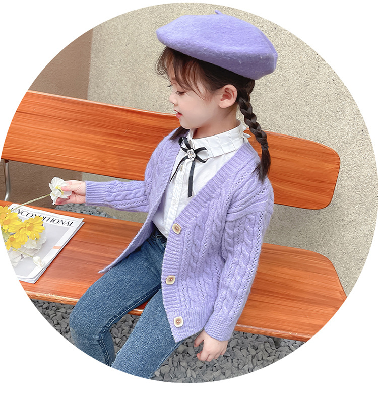 女童开衫毛衣外套