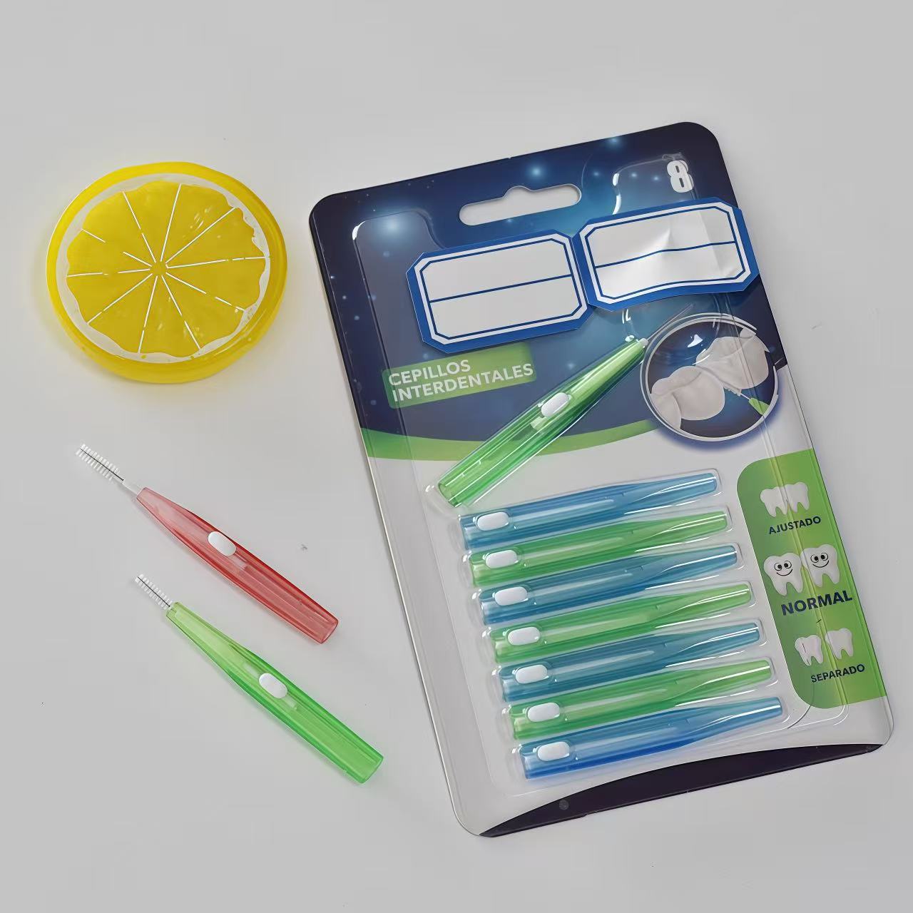 推拉式牙缝刷高清图