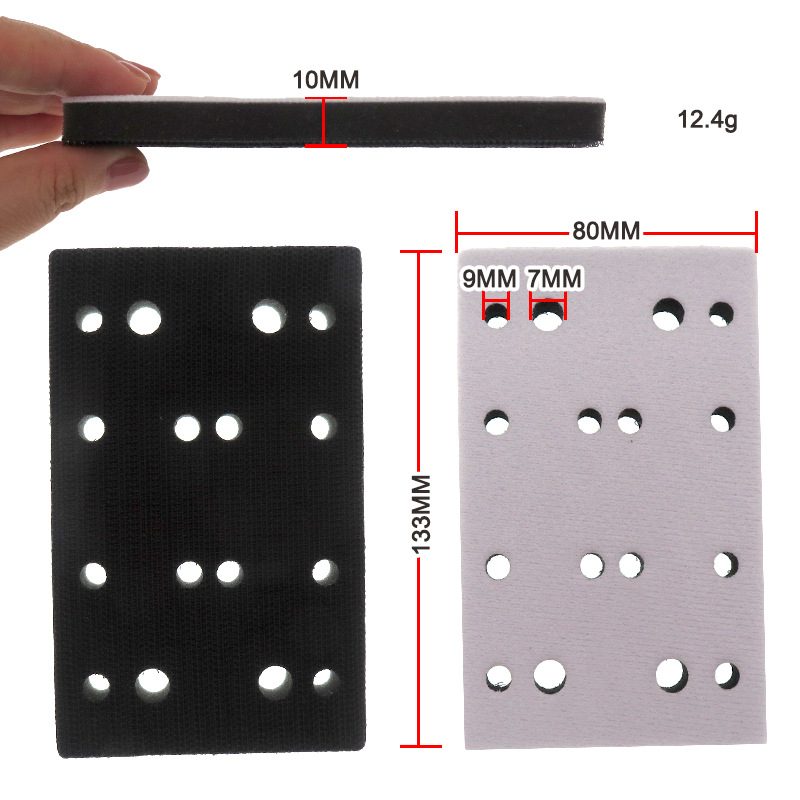 80X133MM 16孔黑色缓冲垫 厚10MM2