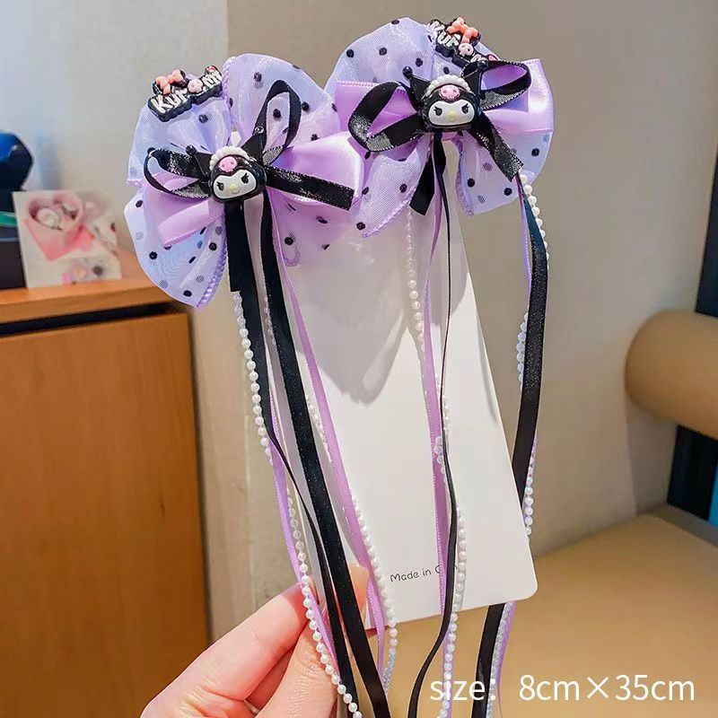 22紫色飘带长款 2个