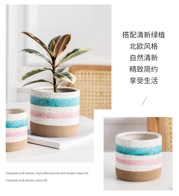 小清新彩虹花盆 7