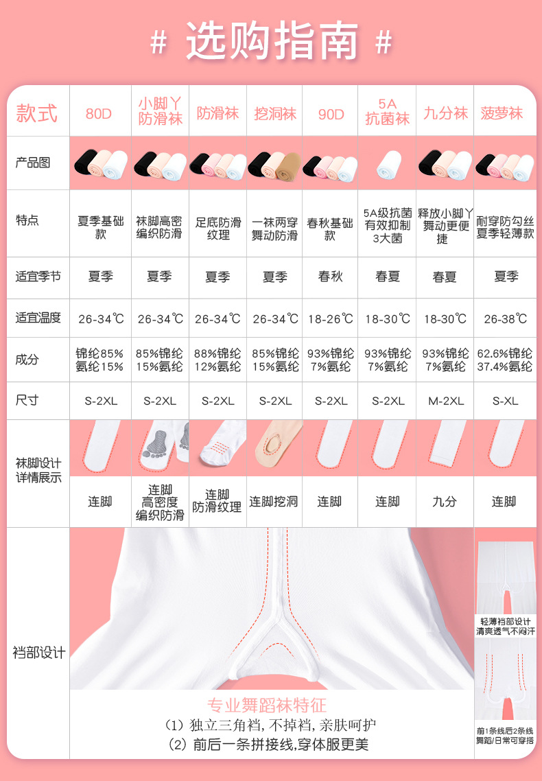 舞蹈袜指南790