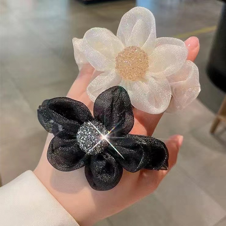 水钻花朵发圈