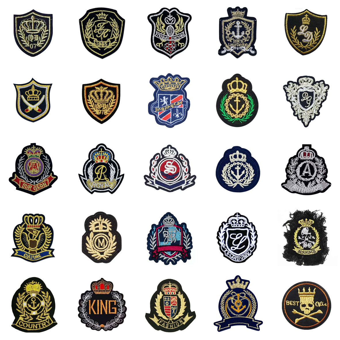 JK风皇冠系列#1-25宫格 白底