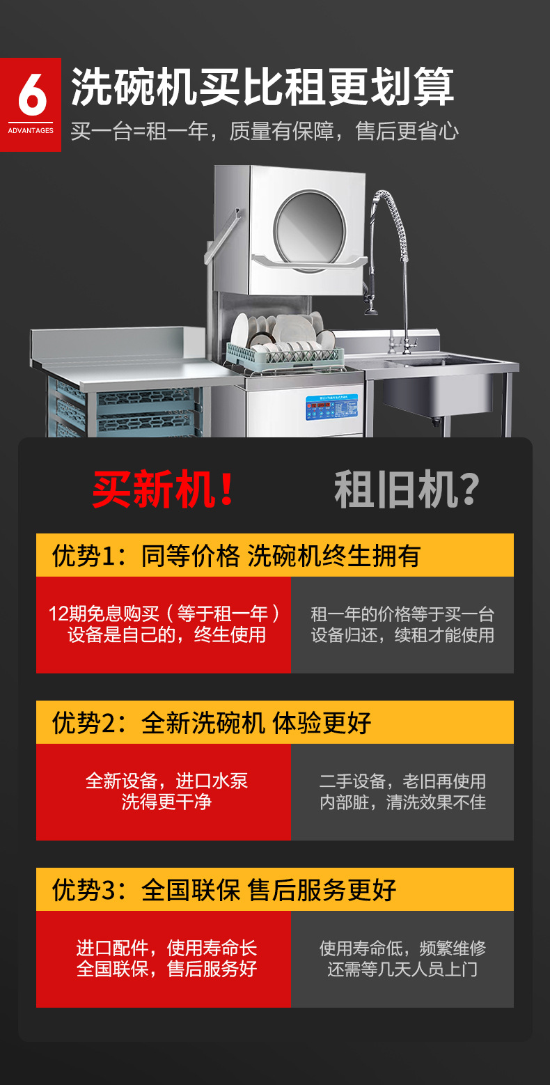 全自动饭店洗碗机大型酒吧洗杯碗机餐厅消毒酒店台下式商用洗碗机