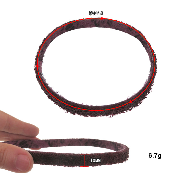 10X330MM3M红色抗拉伸尼龙砂带3