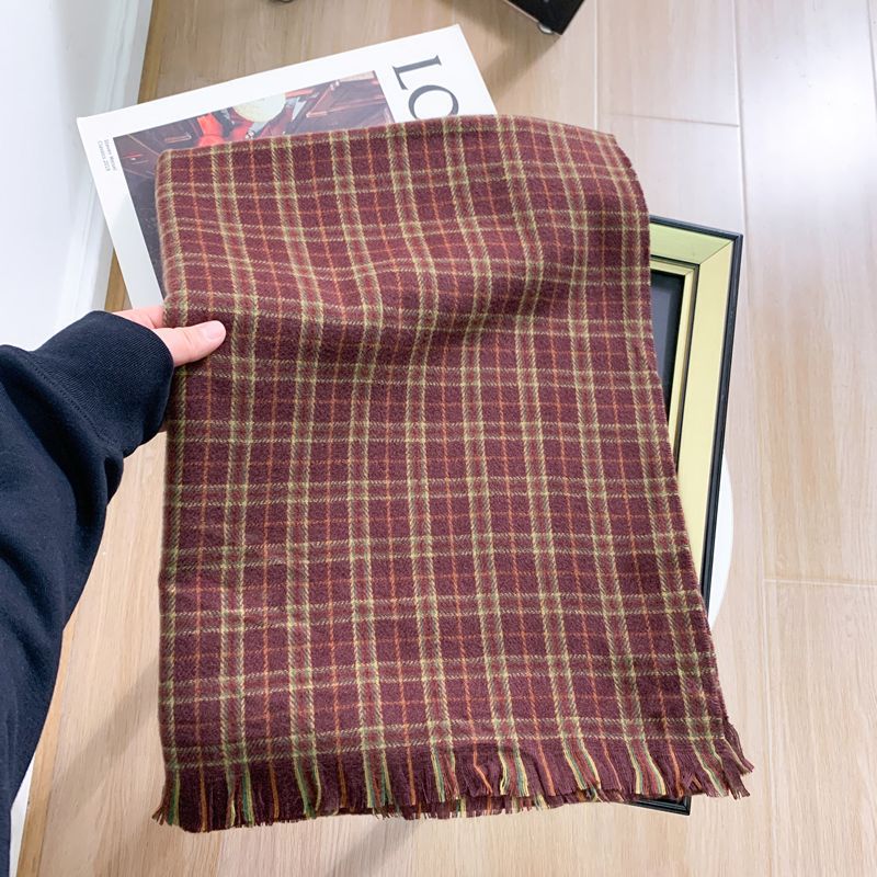 17.韩版格红色（195X60CM左右）