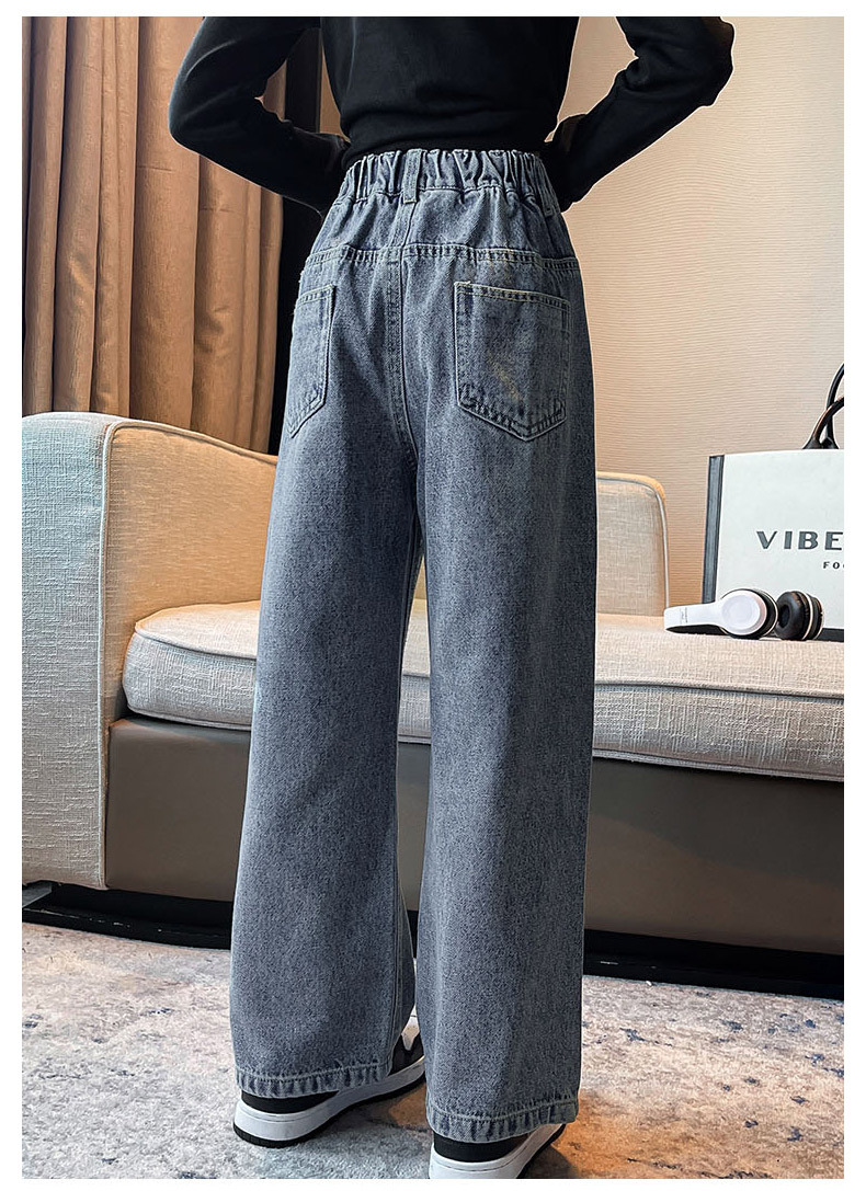 一粒扣牛仔阔裤_15