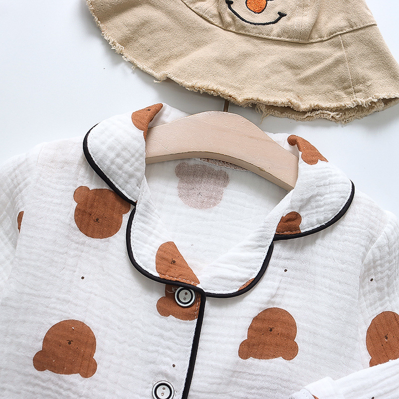 CA111-长-棉纱-咖啡熊头