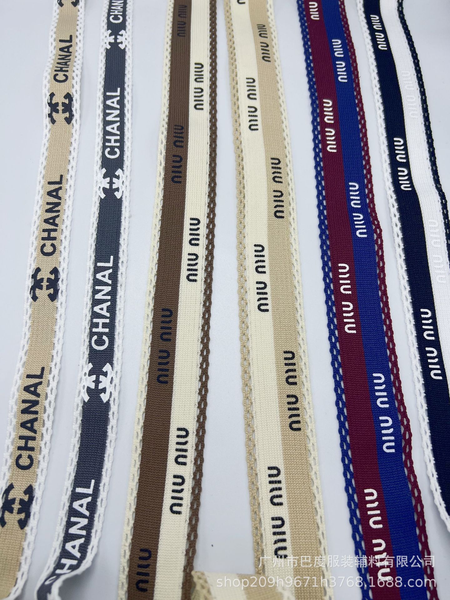 小红书大牌LOGO小香风蝴蝶结饰品DIY织带丝带礼盒包装谢带