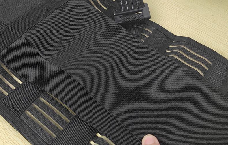 Logo 透气弹力可拆卸肩带加压腰部支撑带举重搬运重物工作护腰带