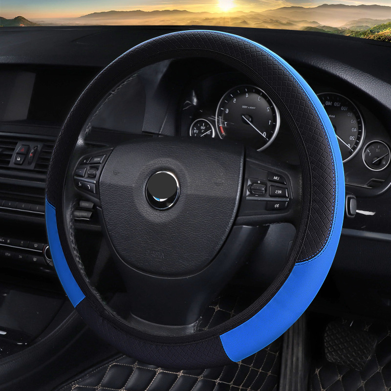 压花格子 黑蓝色00