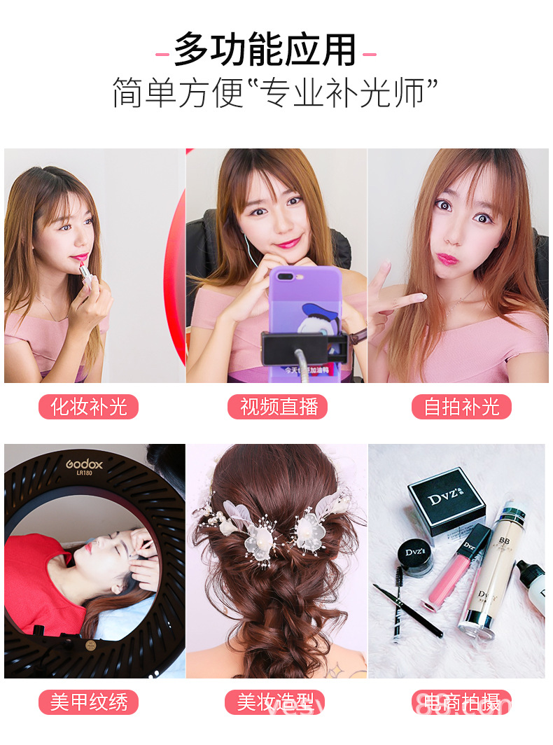 神牛环形灯LR180