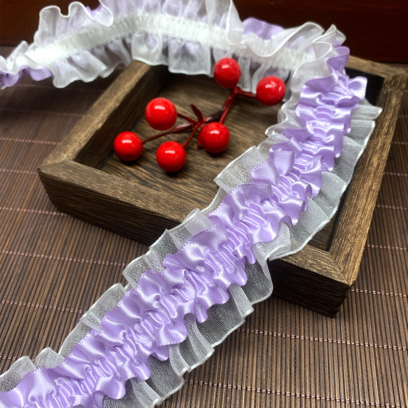 多色小香风蕾丝花边辅料高档刺绣布料痛包装饰带丝带服