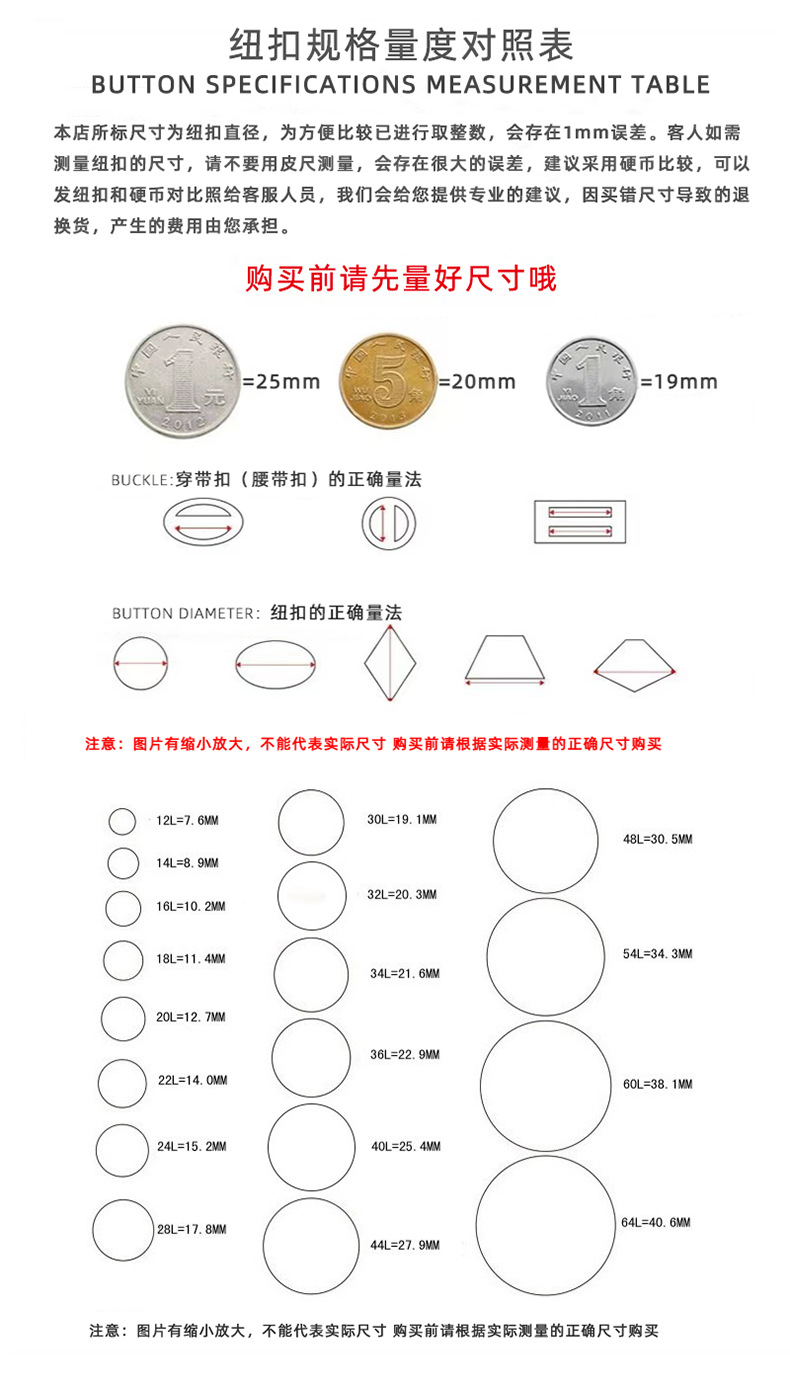 尺寸对照表文图790
