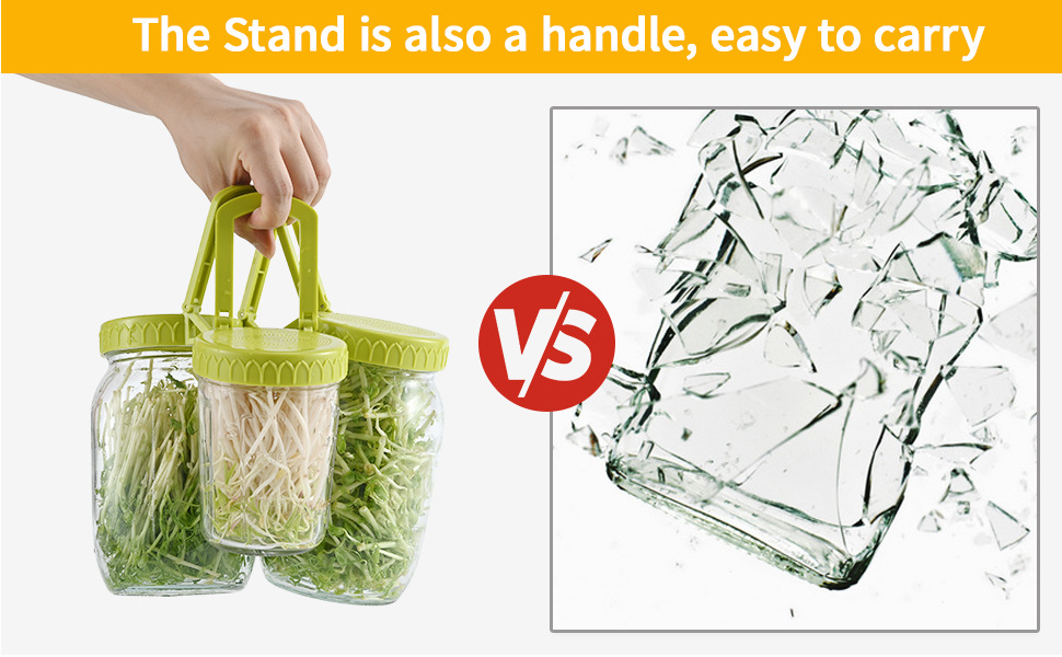 Designed with a special sprouting lid, very Convenient & Versatile