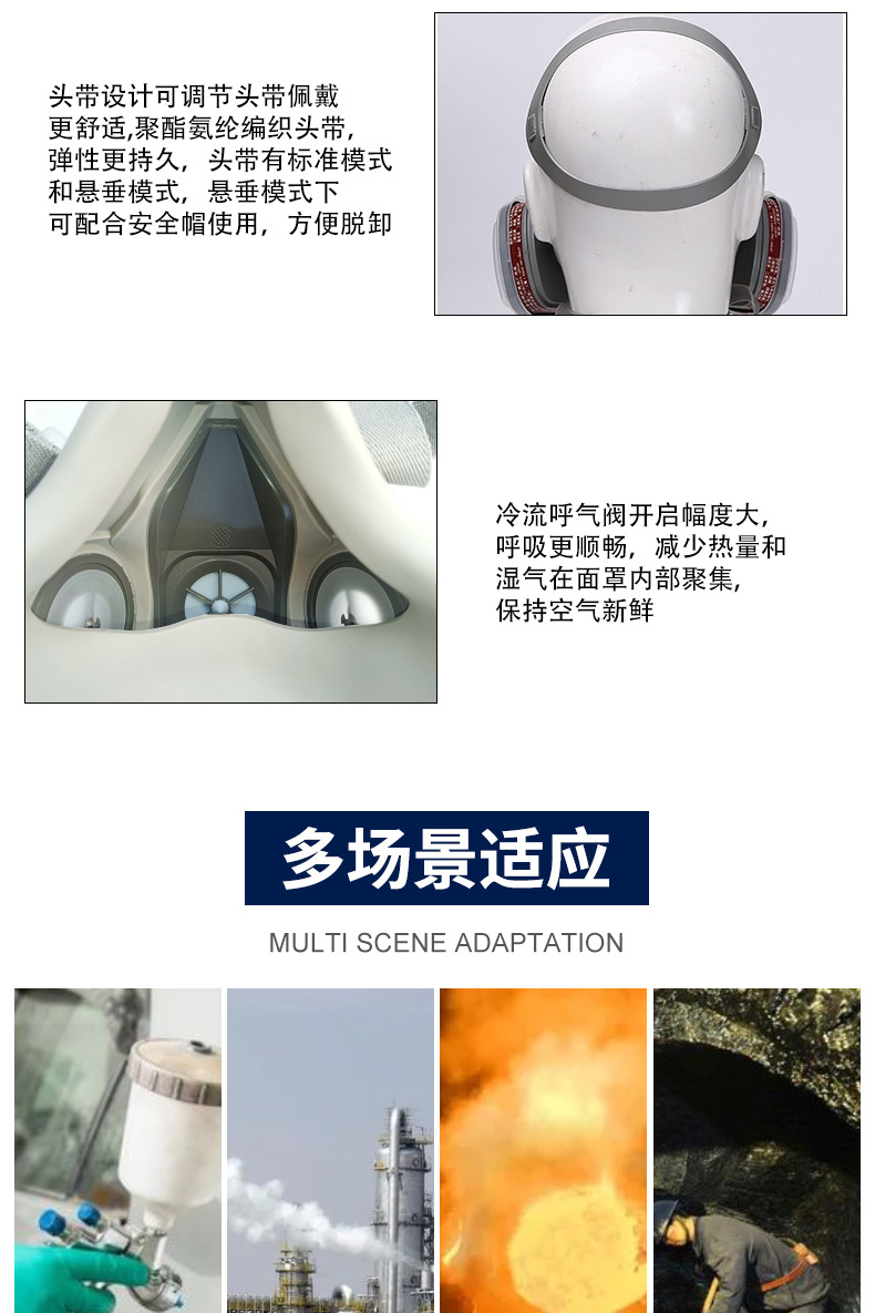 普达410防毒面具喷漆农药化工防异味装修防尘毒口罩