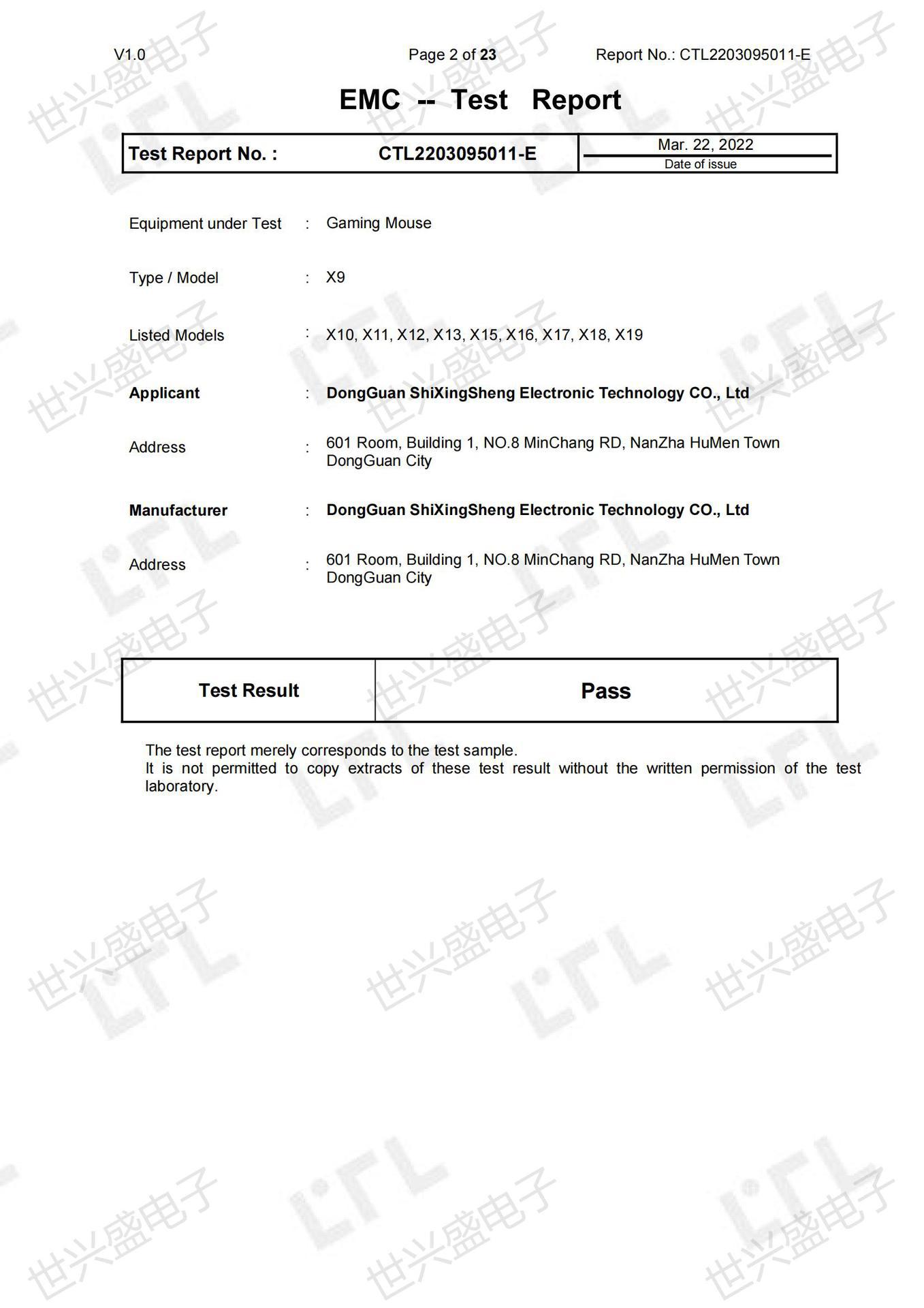 CTL2203095011-E  Tes