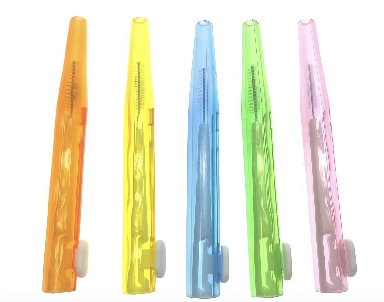 推拉式牙缝刷高清图